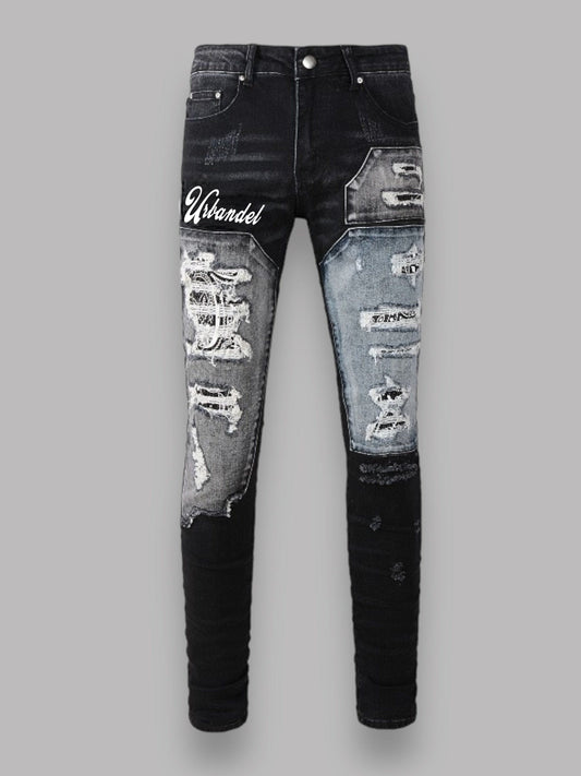 Urbandel pants Urbandel Patched Skinny Jeans