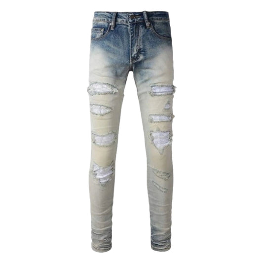 Urbandel pants Urbandel Crystal Distressed Skinny Jeans